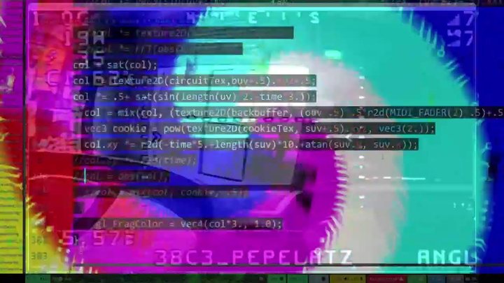 Лайвкодинг-визуал на Algorave Lyon