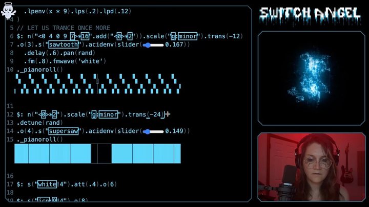 Switch Angel пишет транс в Strudel